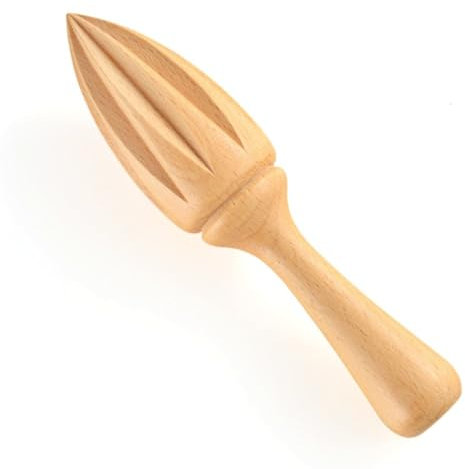 Wambere 2 exprimidores de limones de madera, exprimidor de madera, exprimidor de limones de madera de haya, exprimidor de naranja, exprimidor de naranja, exprimidor de mano para cocina, bodas,