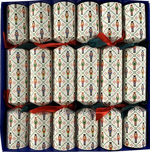 Fill Your Own Christmas Crackers, Set of 12, Nutcracker Design