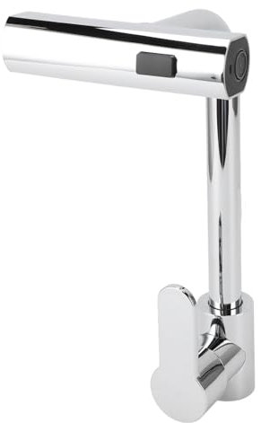 Rubinetto da Cucina, Rubinetto da Cucina a Cascata in Rame, Miscelatore da Cucina a 3 modalità D'acqua, Rubinetto per Lavello da Cucina Ruotabile a 360 Gradi, Rubinetto (SILVER)