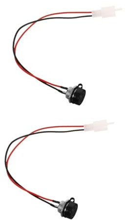 Mikinona 2pcs Motorcycle Battery Charger for Scooter 2 Wire Inline Connector Replacement Charging Socket