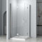 Eckeinstieg Duschkabine 90x90 cm Dusche Falttür 180º Duschwand Duschabtrennung 6 mm NANO Sicherheitsglas Doppel Duschtür