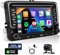 Motorsi 4+64G Carplay Autoradio für VW Seat/Skoda/Altea/Toledo/Leon/Altea XL mit Kabellosem Android Auto, 7 Zoll Android 13 Touchscreen GPS Navi/WiFi/FM/RDS/SWC/Canbus/BT/EQ+AHD Kamera+Mic