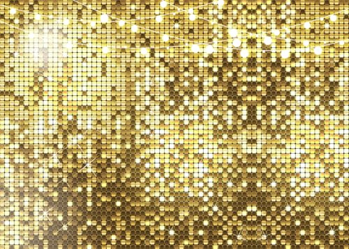 Withu Gold Flash Backdrop for Photography Golden Square Shimmer Wall Background Girls Women 16th 18th 20th 21st 30th 40th 50th Birthday Party Decorations Banner Photo Booth Props 7x5ft