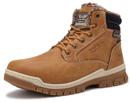 ARRIGO BELLO Botas Hombre Invierno Botines Zapato Nieve Clásico Forrado Piel Trekking Senderismo Talla 41-46