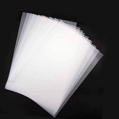 Transparentpapier 50 Blatt bedruckbar Weiß DIN A4 70g/qm zum Bedrucken, Zeichnen, Basteln, Gestalten Papier Transparent (70g 50 Blatt)