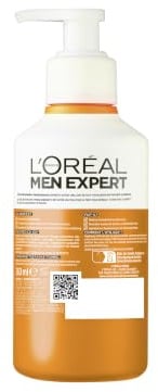 L'Oréal Men Expert belebende & sanfte Gesichtsreinigung für Männer, Waschgel für müde aussehende Männerhaut, Herren Cleanser für das Gesicht mit Vitamin C und Ceramiden, Hydra Energy 260 ml