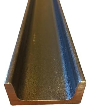 LeMétal – Fer U acier - Section au choix (de 30x15x4 mm à 60x30x6 mm) et longueur au choix (de 50 à 300 cms) (30x15x4 mm, 210 cms)