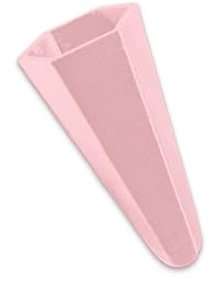 Generisch Schultüten Spitzenschutz, Kunststoff Schutzkappe für Zuckertüten, Passend für 85 cm eckige Schultüten, Schutzhülle für Papprohling, Knickschutz (Rosa)