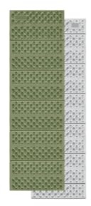 Faltbare Schaumstoff-Schlafmatten, Faltbare Schaumstoff-Camping-Isomatte, Eiernestmatte, R3.0, Mehrfarbig, 185 x 56 2,5 cm(Green)