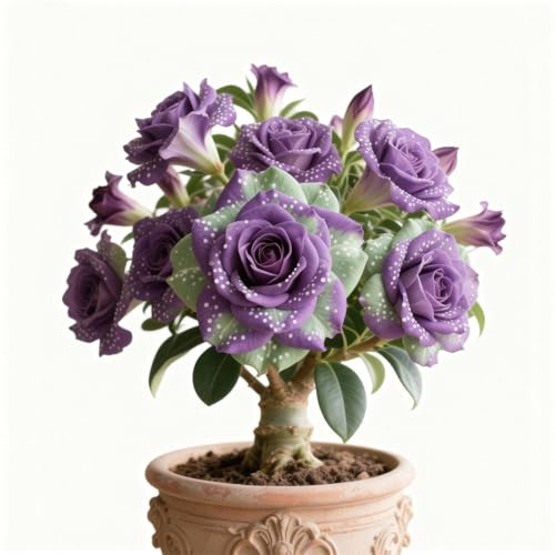Rizoma di rosa del deserto/rosa del deserto mista, bulbi selezionati, colori rari, facili da coltivare, bassa manutenzione-1Bulbi-A