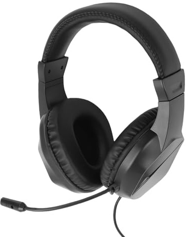 XUMIUZIY Casque de Jeu USB pour PC, Casque D'ordinateur avec Micro Antibruit, éclairage RVB, Stéréo Surround 7.1, Filaire pour Le Travail, Le Bureau, Le Centre D'appels (Black)