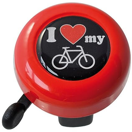 Reich Reich Unisex – Erwachsene I Love My Bike Glocken, rot, One Size