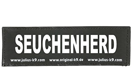 Interchangeable Patches, 1 pair, SEUCHENHERD, Size: Small, Black
