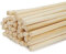 Mendi 40 Tutor Varilla de Bambu de 70 cm y 8 mm diámetro para Plantas, jardineria, Huerta...