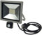 ChiliTec Außenstrahler 30 Watt mit Bewegungsmelder IP44 Wetterfest 2960 Lumen 4000K Wandhalter einstellbar mit 1,5m Kabel anschlussfertig Grau