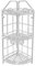 Vetrineinrete® Mensola da Bagno angolare da appoggio a 2 o 3 Livelli Ripiani scaffale in Acciaio Bianco portaoggetti ad Angolo Organizer portasapone e bagnoschiuma (Tre Ripiani) E4