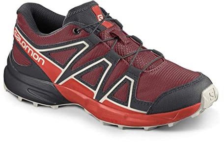 Salomon Speedcross Kinder Trailrunning-Schuhe, Rot (Red Dahlia/Cherry Tomato/Vanilla Ice), 34 EU