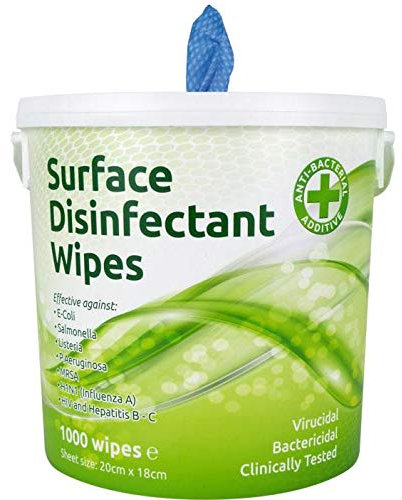 Surface Disinfectant 1000 Wipes Bucket