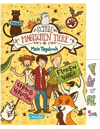 Die Schule der magischen Tiere: Mein Tagebuch + Cooler Sticker, Kinderbuch ab 8 Jahren
