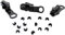 Reißverschluss Reparaturset - #5 YKK Vislon - 3 Schieber + 14 obere Stoppern - Made in USA - Farbe: schwarz