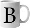 DigiPrint Graphics Alphabet Mug Letter B | Funny Coffee Cup | Novelty Tea Mug Gift | White, Present, Quality Printed (MUG041)