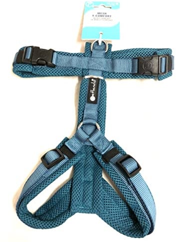 Petlando Brustgeschirr Mesh Y-Comfort Petrol M (Halsumfang 46-74 cm, Brustumfang 50-74 cm)