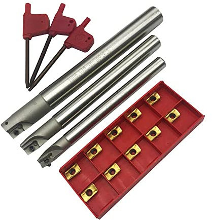 SPORTARC BAP 300R C10-10+C12-12+C16-16 CNC-Indexierbarer Schaftfräser-Halter + 10 Stück APMT1135 CNC-Hartmetalleinsatzfräser indexierbare Drehmaschinen-Einsätze Drehwerkzeuge