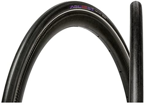 Panaracer Road Neumático Agilest Tubular para Carretera, Negro, 700x25