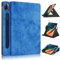 XFDSFDL® Étui pour Xiaomi Pad 5 / Pad 5 Pro (11 Pouces) Ultra Mince PU Cuir Housse Flip Coque avec Tours Gratuits Stand et Veille/Réveil Automatique Protection Cas Bleu Foncé