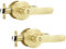 Karlstone 2 Pack Privacy Lever Door Handle Heavy Duty Brushed Gold Door Handles Indoor Door Handles with Internal Locking for Bedroom or Bathroom