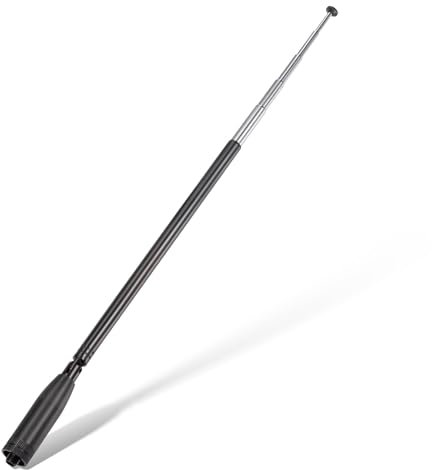 Superbat Antenne Walkie Talkie Antenne Radio Amateur Antenne Télescopique HT Antenne SMA Femelle Bi-Bande VHF/UHF 144/430MHz Antenne pour Kenwood/Wouxun/TYT Walkie Talkies etc