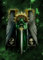 Displate Offiziell Warhammer MetallPoster Magnetische Befestigung Inklusive Lizenziert Bilder Hochwertiges Poster Warhammer 40,000 Emblems - Dark Angels 1 45 cm x 32 cm