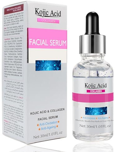 Kojisäure Gesichtsserum - Kojisäure-Serum für das Gesicht - Dunkle Flecken Korrigierendes Glow-Serum - Feuchtigkeitsserum Gleichmäßiger Hautton - Erhöhung der Kollagenelastizität Antioxidation Essence