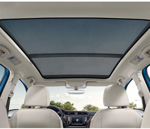 MHOZLHY Auto Sonnenblende Schiebedach Glas Schatten für VW Tiguan 2007 2008 2009 2010 2011 2012 2013 2014 2015 2016,2 PCS Sonnenschutz Sonnenschirm Uv Schutz Abdeckung Hitze Isolieren,A-Black