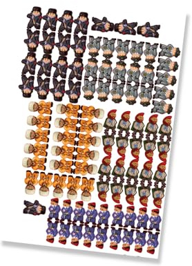 MeepleSticker für Scythe | Aufkleber | Holzfiguren | Spilefiguren | Brettspielen | Familienspielen | Spiele | MeepleStickers | Zubehör