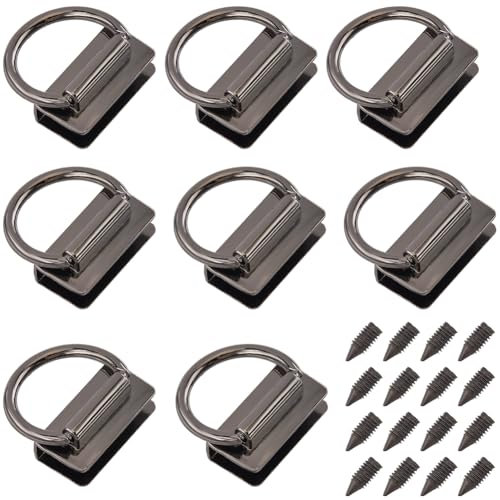 GORGECRAFT 8pz Chiusura A Sospensione Borsa Connettore Borsa in Metallo con Anello A D Ponte Gancio Catena Borsa Borse Laterali Tracolla A Catena Fibbia con Vite per Borsa Portachiavi Cordino