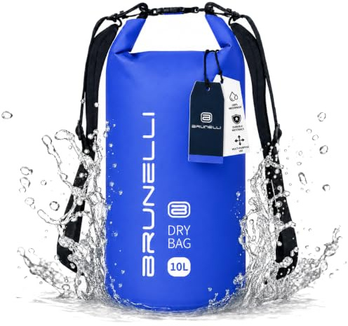 Brunelli Dry Bag 10L Wasserdicht Packsack Trockensack SUP Kajak Angeln - Blau