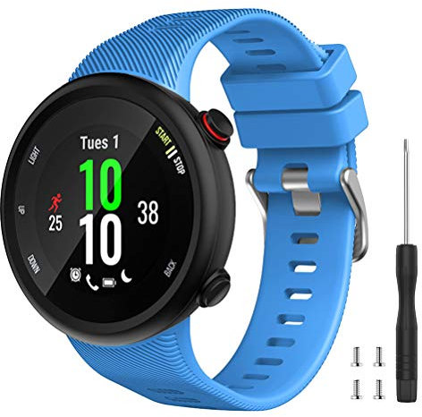 Vozehui Bracelet Compatible pour Garmin Forerunner 45, Silicone Sport Bracelets de Remplacement pour Garmin Forerunner 45 pour Femmes et Hommes