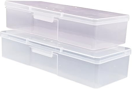 Garneck 4pcs Nail Tools Storage Case Manicure Tool Holder Compact Manicure Storage Box Portable Nail Brush for Home and Salon Use