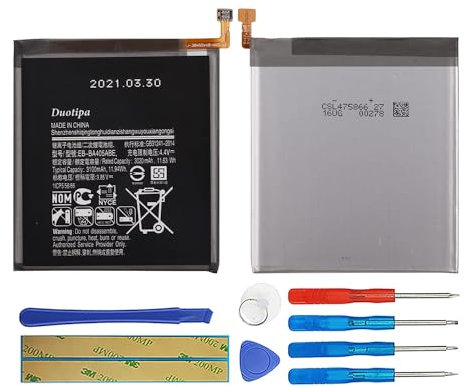 Duotipa Batteria sostitutiva 3020 mAh EB-BA405ABE compatibile con Samsung Galaxy A40 SM-A405FN/DS con attrezzi