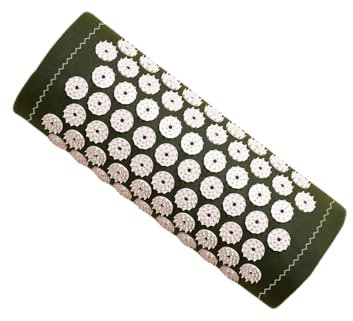 ShaktiMat [Das Original seit 2007] Akupressurkissen zur Entspannung für Schulter, Nacken, Kopf, Ethische Handarbeit, GOTS-zertifizierte Bio-Baumwolle, Grün