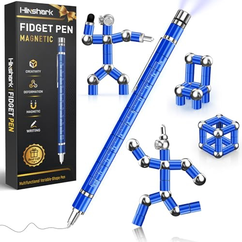 Hinshark Geschenke für Männer, Magnetic Fidget Pen, Männergeschenke | Schultüte Füllung Einschulung Jungen Geburtstagsgeschenk Coole Sachen für Männer Teenager, Adventskalender Füllung Kinder