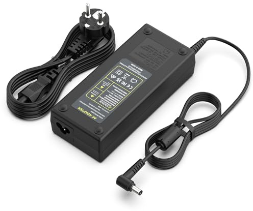 Jippofu Fuente de Alimentación 12V 0-10A Transformador Cargador 5.5 * 2.5mm | para Strisce LED, Router, Impresora 3D, LCD, Pantalla TFT, Mmonitor, Cámara, Escáner, Altavoz Adaptador Charger