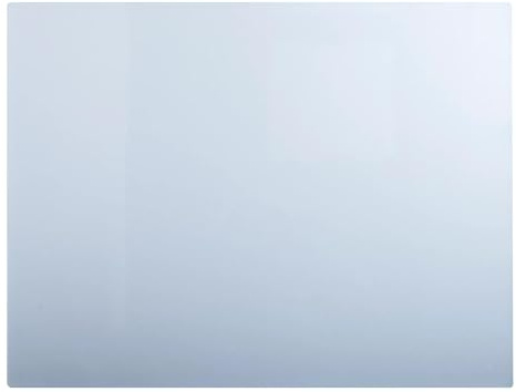 Exacompta - Ref. 29635E - Karton mit 12 Schreibunterlagen aus weichem PVC Crystal - eine glatte Oberfläche und eine genarbte Oberfläche - schützt den Schreibtisch, Mauspad - 50 x 65 cm - farblos