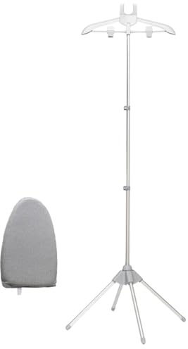 Yaztauho Dampfbügelständer Für Kleidung, Bügelhilfe Zur Dampfbehandlung Von Textilien, Klappbare Textilpflege Ausrüstung Platzsparend mit Bügelhandschuh für Wohnheim Hotel Badezimmer Haushalt