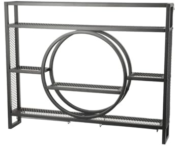 ECUTEE Weinregal Wand Montiert Weinglasregals Bar Regal Barschrank, 3 Schicht Eisen Rack Wein Display Rack Vitrine Hängend Weinglashalter Wandschrank für Häuser Bars Restaurants Küchen, 100x15x80cm