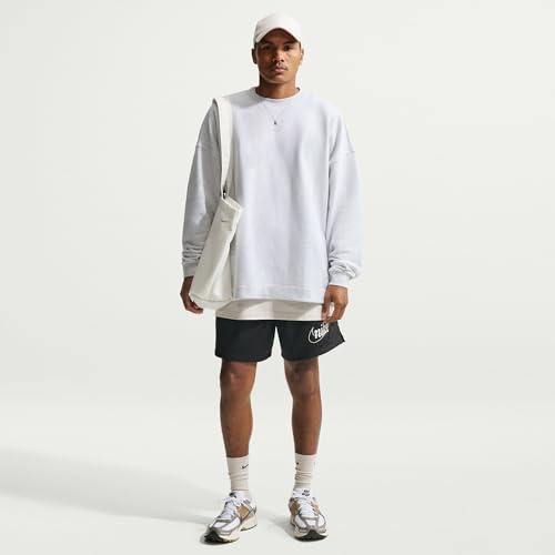 Nike Sportswear Club French-Terry-Sweatshirt Mit Rundhalsausschnitt Für Herren, Birch Heather/White, IF0747-051, S