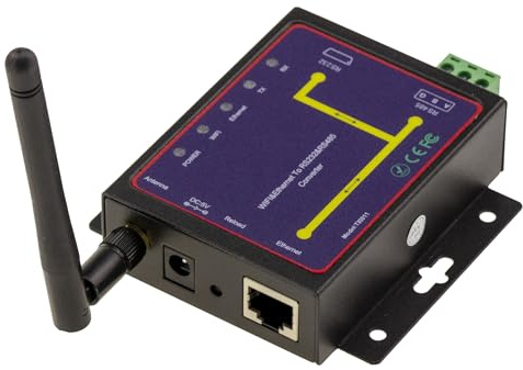 KALEA-INFORMATIQUE Adaptador convertidor RS232 RS485 a Ethernet y WiFi Punto de Acceso Conexión Serie Compatible con TCP, UDP, IP y P2P