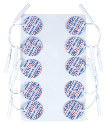 TensCare - Elettrodi Circolari di Qualita, Adesivi e Adatti a Elettrostimolatori TENS ed EMS - 25mm, 1 | Compatibili con la maggior parte dei dispositivi TENS ed EMS con attacco standard da 2 mm