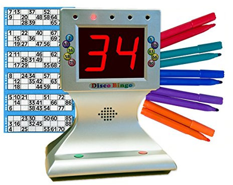 Thomas & Anca Club Supplies Ltd Bingo Starter Kit with Disco Bingo Tickets & Felts Perfect for Home, Party